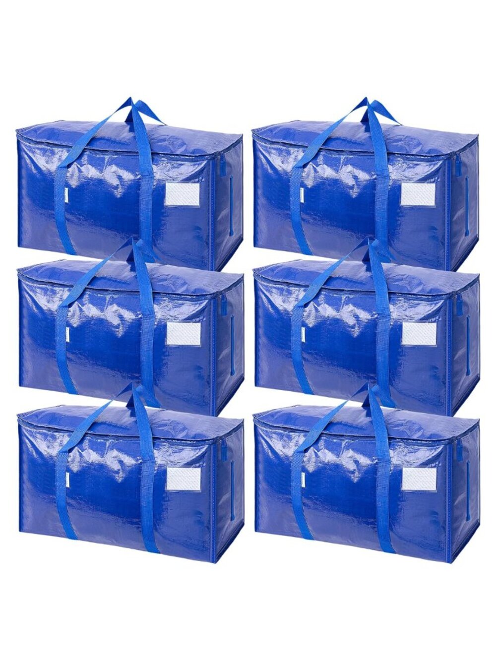 Extra Large Heavy Duty Moving Bags with Zippers, Durable Storage Bags, 100 lbs